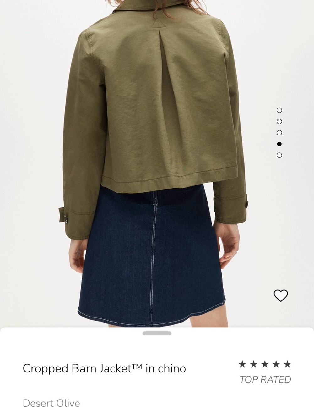JCrew Olive Green Cropped barn Jacket Sz S - Picture 3 of 10